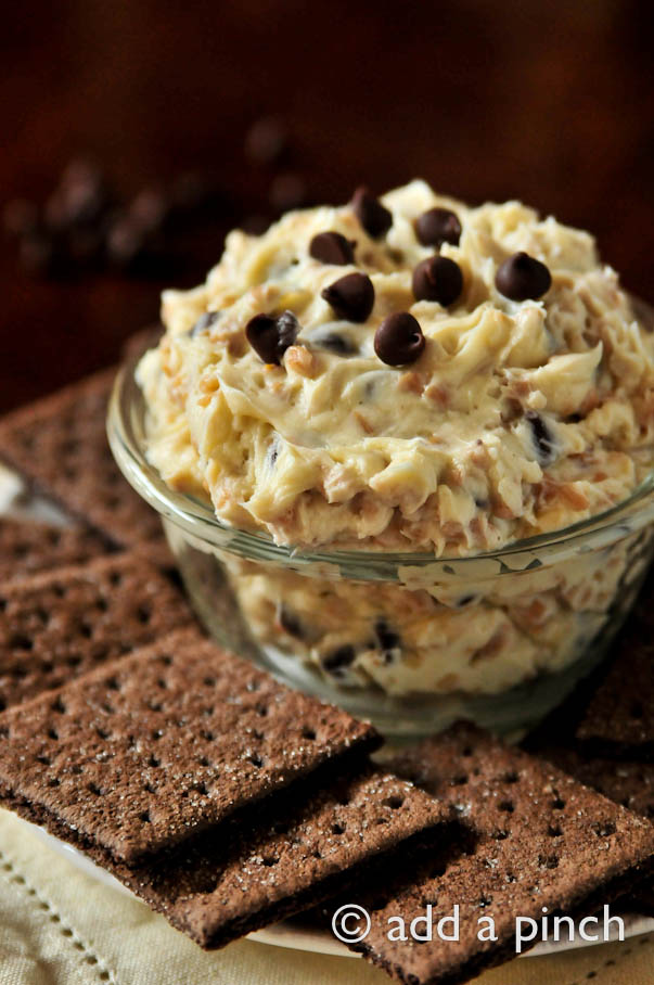 Chocolate Toffee Cookie Dough Dip
