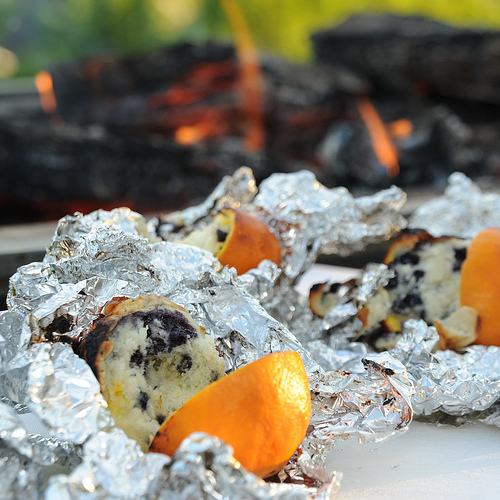 Campfire Orange Blueberry Muffins