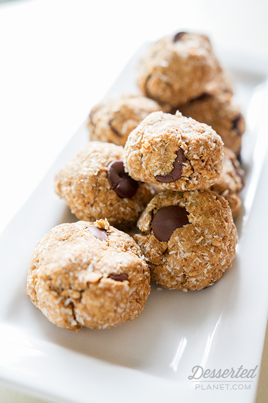 Chocolate Chip and Coconut Almond Meal Cookies